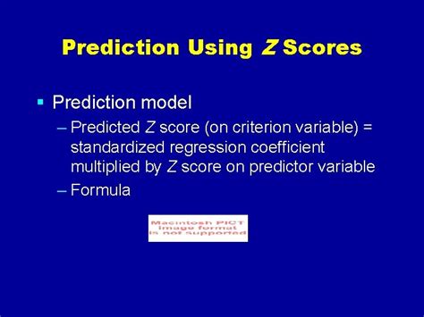z score predictor.